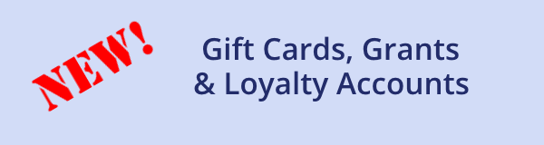 Gift cards, grants and loyalty accounts