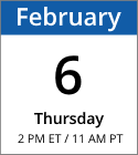 Thursday, February 6